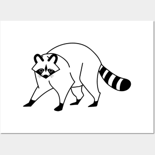 Raccoon logo Posters and Art